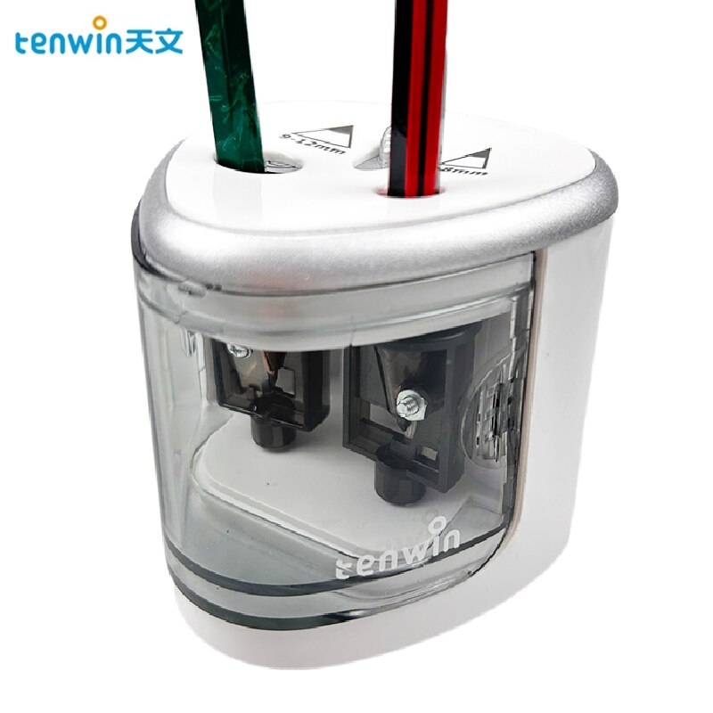 Electric Pencil Sharpener Usb - Temperino Elettrico Automatico a Due Fori