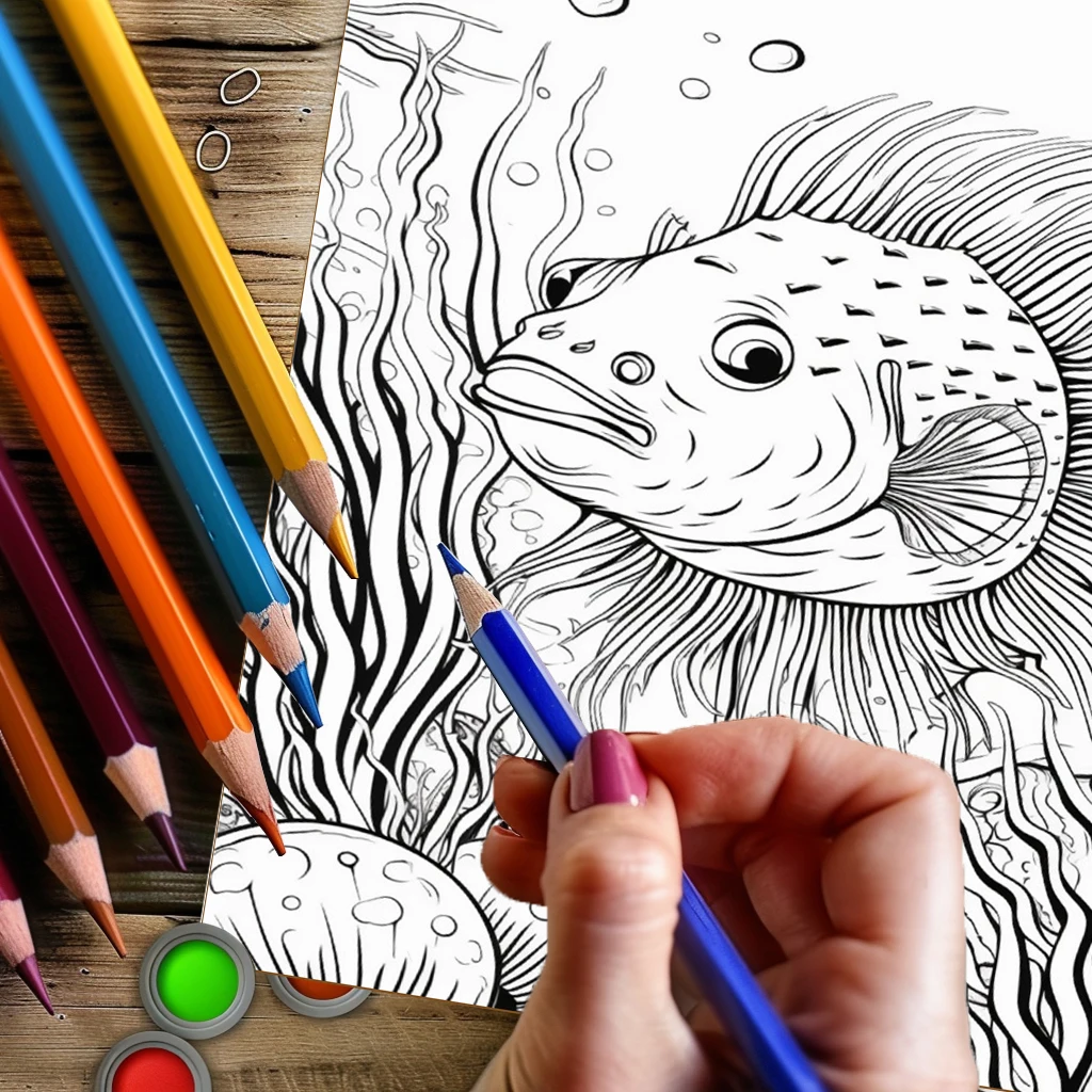 Libro da colorare subacqueo es - School Supplies recensione e prezzo